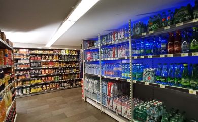 Intérieur supermarché sherpa Arc 1600 Rayons boissons