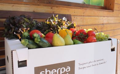 Intérieur supermarché sherpa Chamrousse 1700 livraison à domicile
