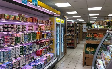 Intérieur supermarché sherpa Joue du Loup (la) rayons frais alimentaire