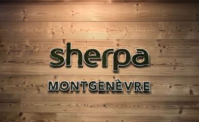 Intérieur supermarché sherpa Montgenèvre enseigne végétale
