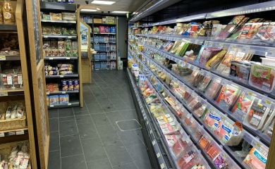 Intérieur supermarché Sherpa Méribel 1600 rayons frais