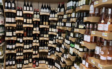 Intérieur supermarché sherpa Cordon cave à vins