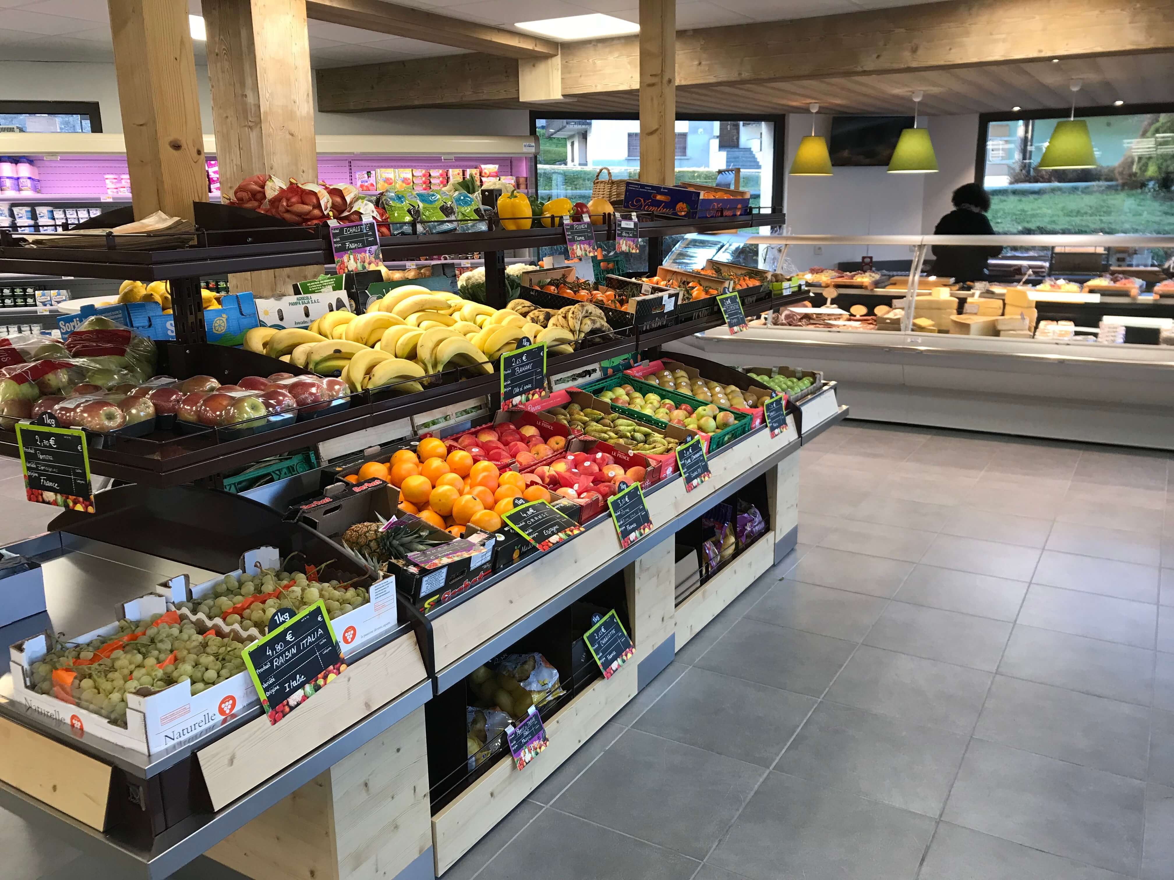 Sherpa supermarket Gets (les) fruits and vegetables