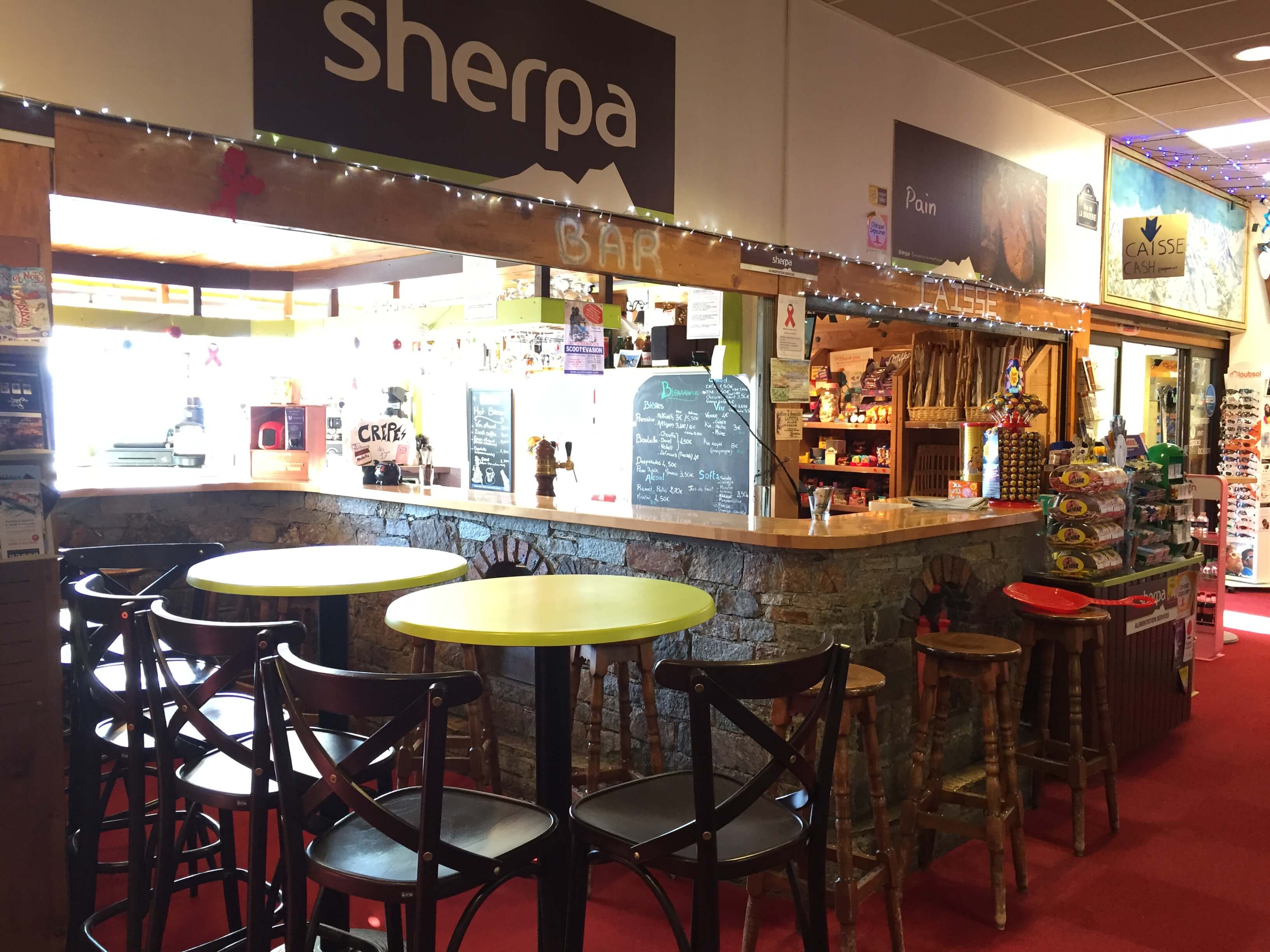 Sherpa supermarket Ménuires (les) - Brelins bar