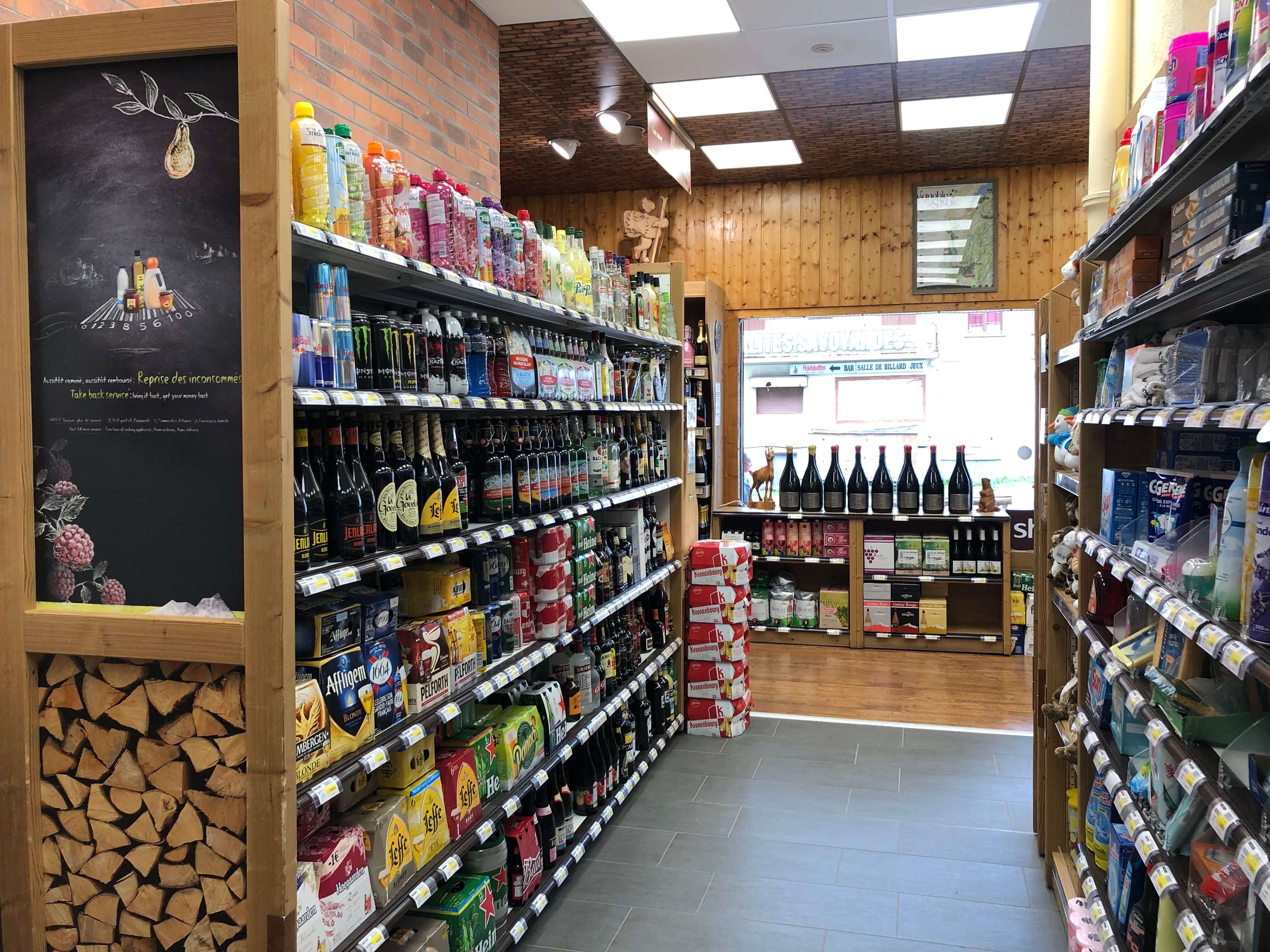 Sherpa supermarket Toussuire (la) alcohols