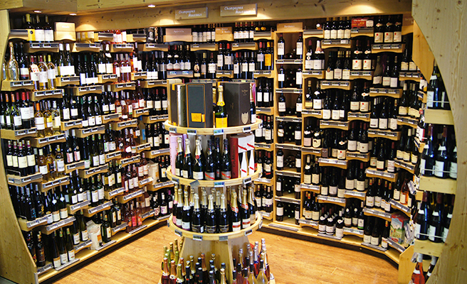 Sherpa supermarket Val Thorens - péclet wine cellar