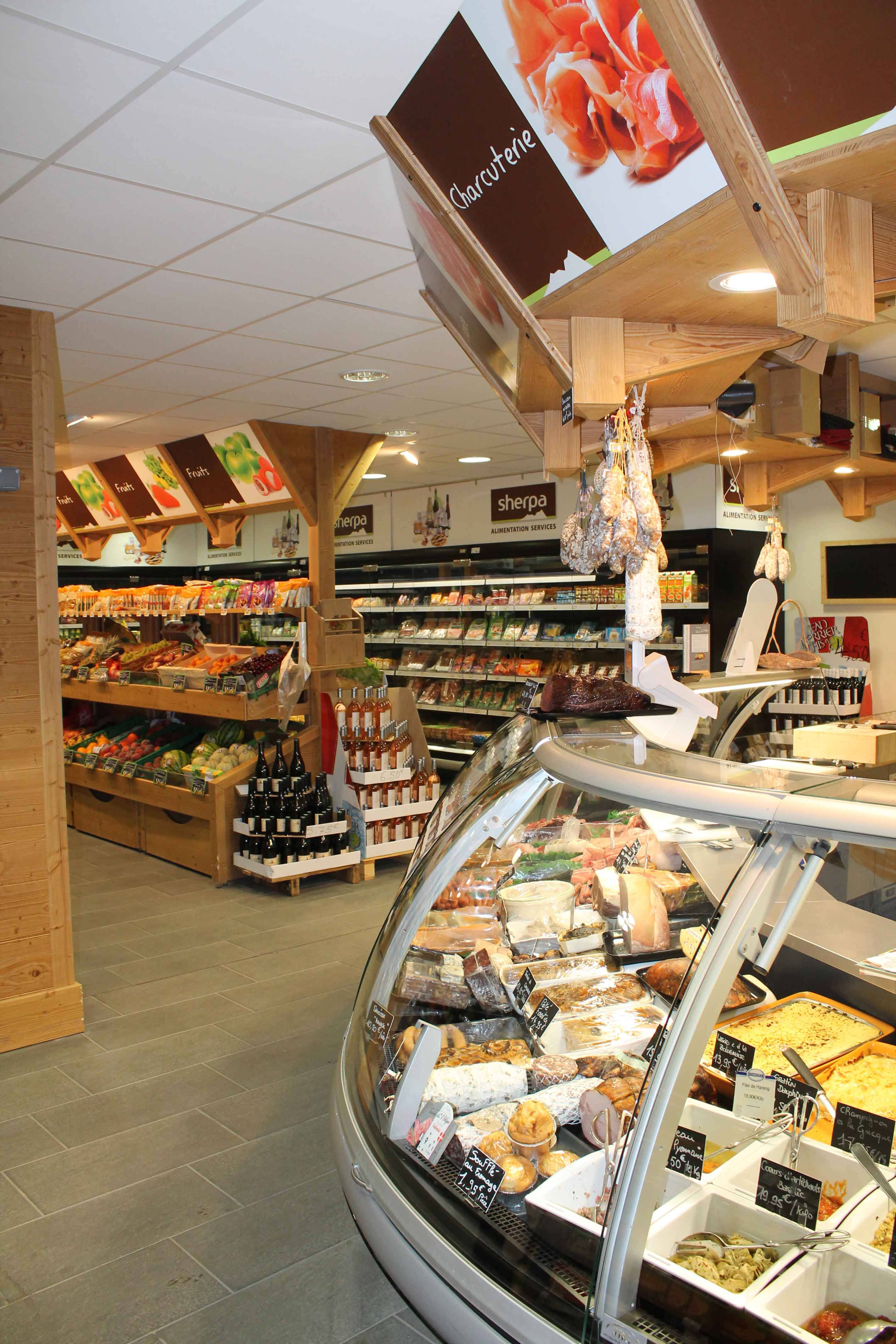 Sherpa supermarket Valloire cheese
