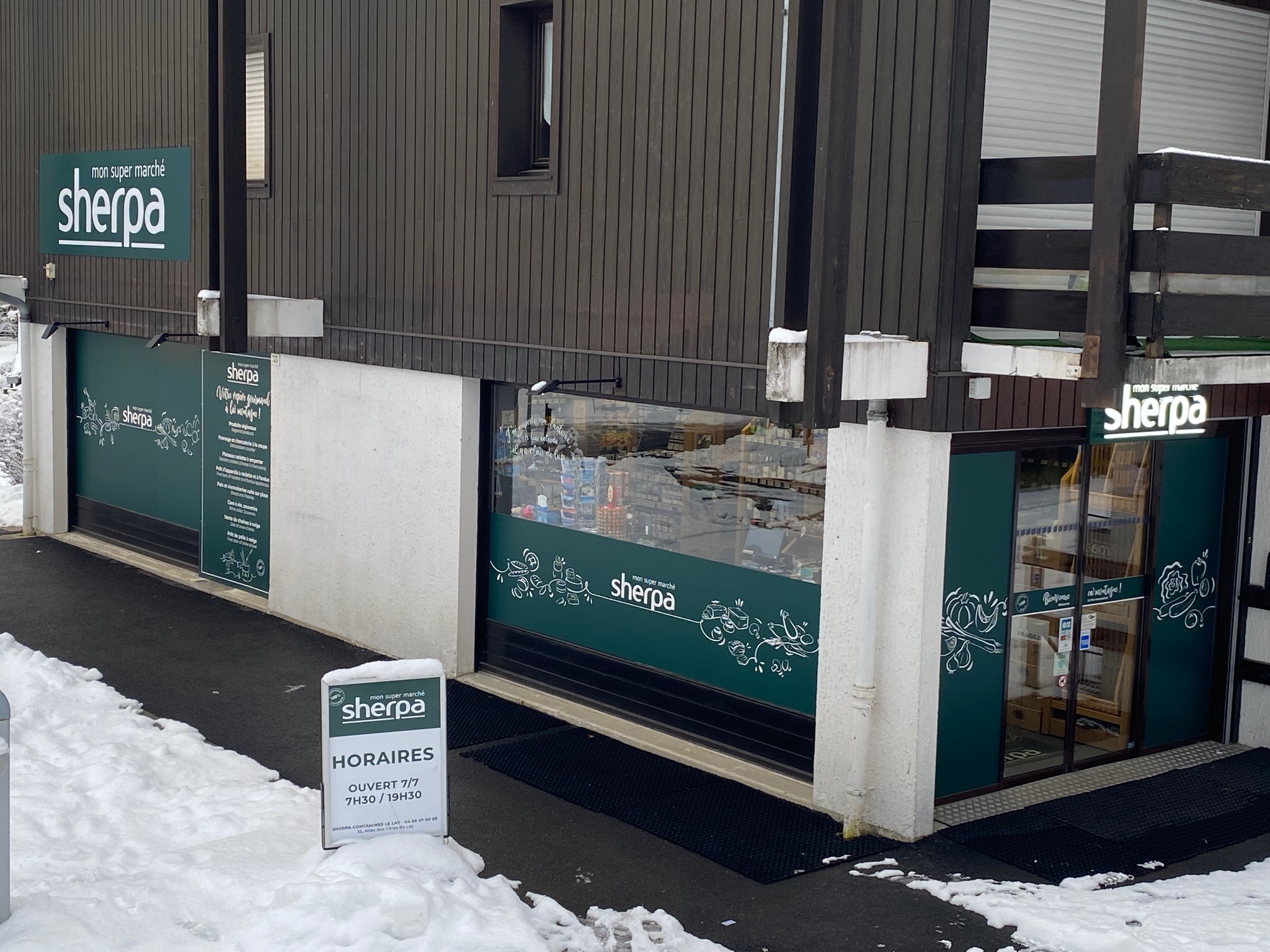 Supermarché des Contamines-Montjoie - hameaux du lay