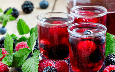 jus aux baies des montagne myrtille framboise mûre