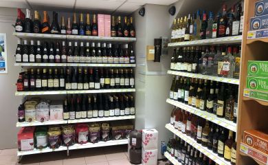 Sherpa supermarket Plagne centre wine cellar