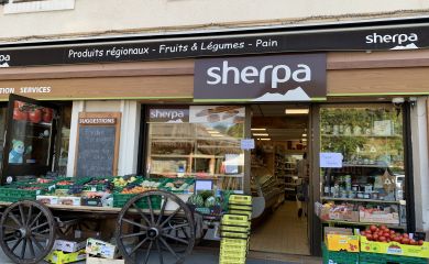Supermarché sherpa abondance - façade