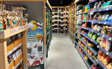 Super marché Sherpa Arc 2000 biscuits apéritifs