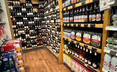 Supermarché Sherpa Ménuires Reberty Alpages 2000 cave à vin