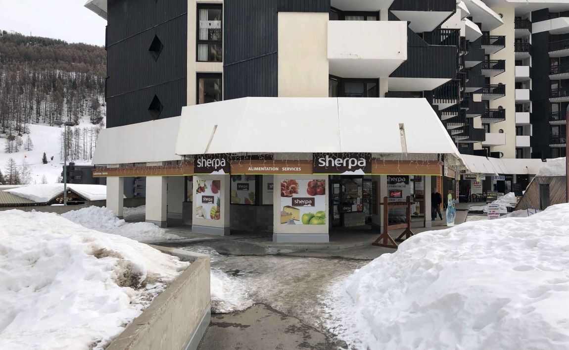 Sherpa supermarket Vars next to tourist office