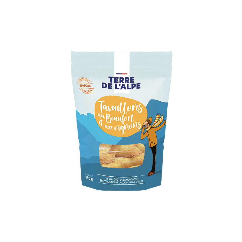 TERRE DE L'ALPE Tavaillons Beaufort Oignons - 130g
