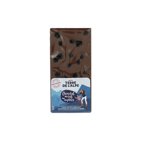 Chocolat Lait Myrtilles Séchées - 115g