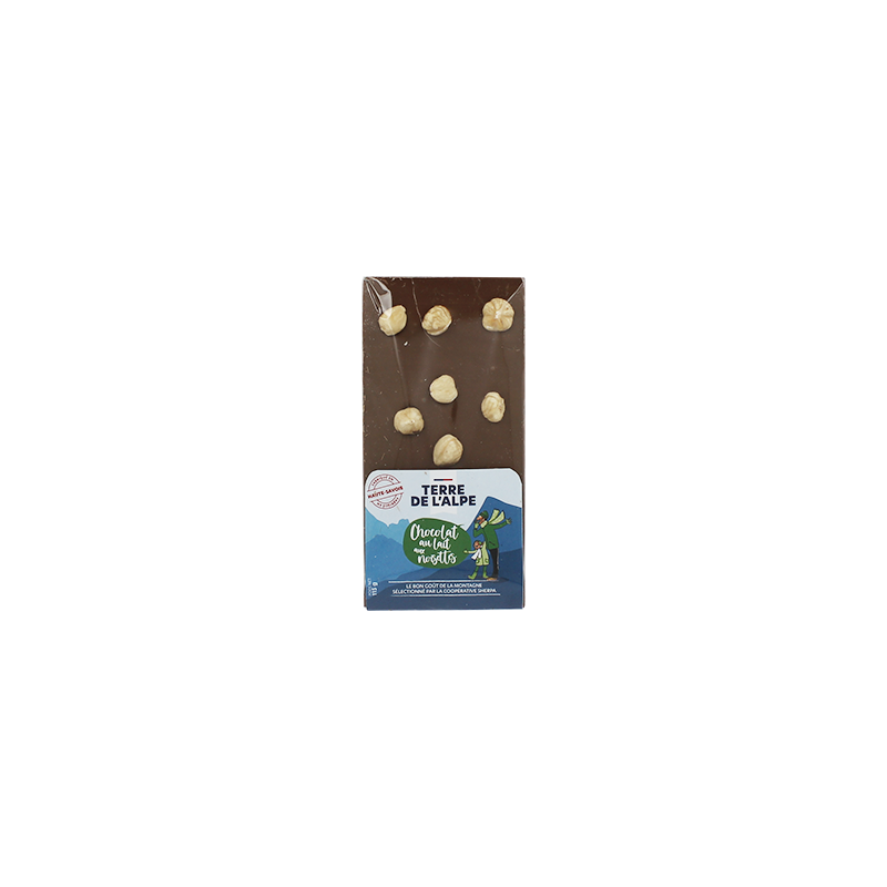 TERRE DE L'ALPE Chocolat Lait Noisettes - 115g