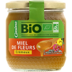 CASINO Miel de Fleurs crémeux Bio - 500g