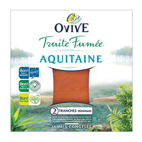 Truite Fumée d’Aquitaine - 2 tranches - 60g