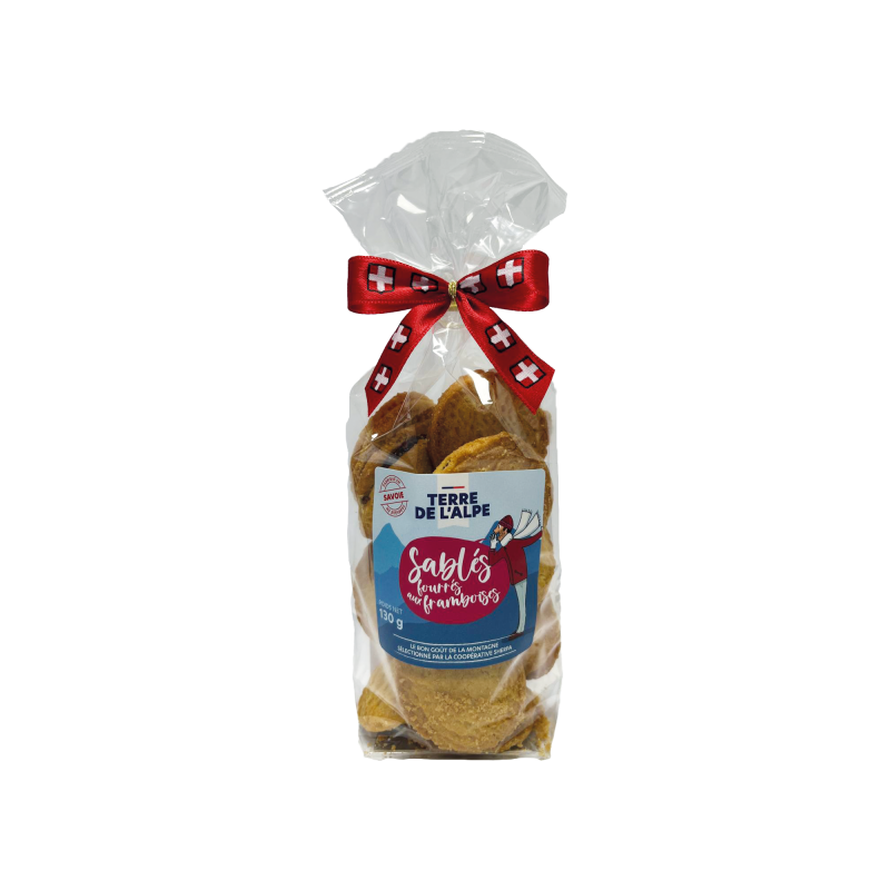 TERRE DE L'ALPE Sablés Framboise - 130g