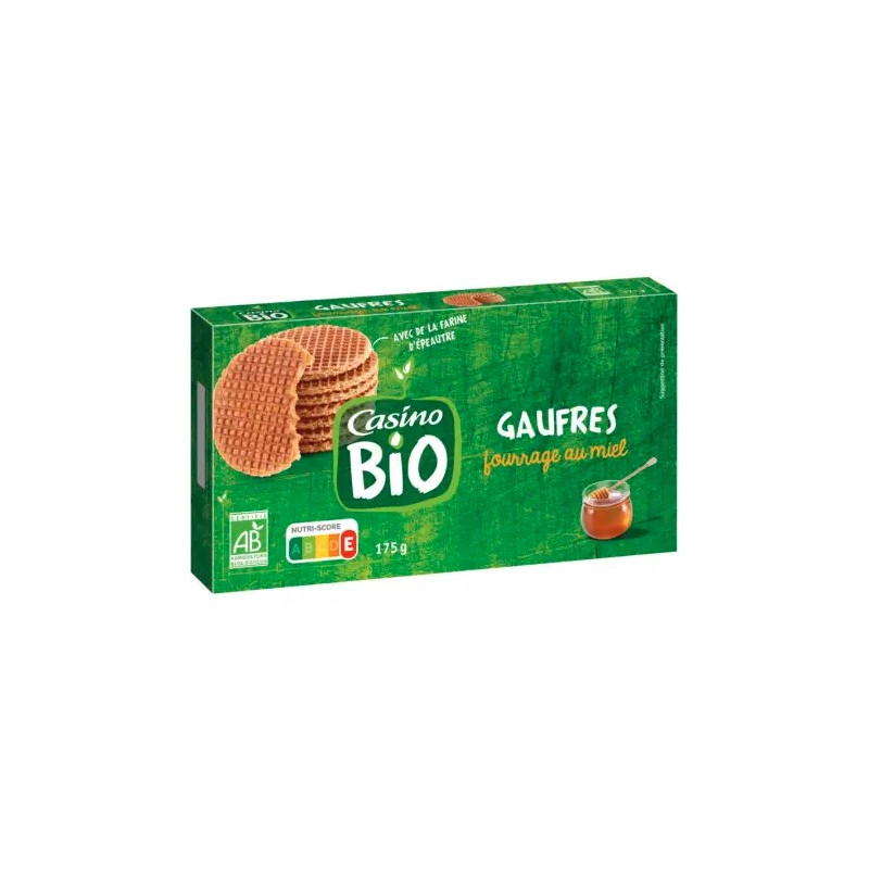 CASINO BIO Gaufres Au Miel Bio - 175g
