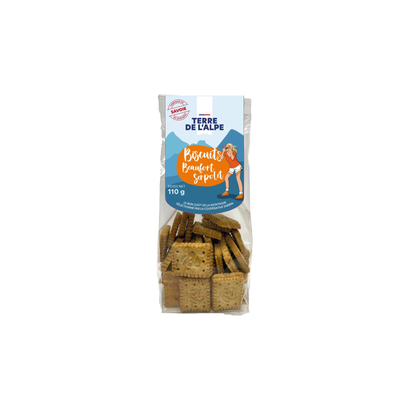TERRE DE L'ALPE Biscuits Apéritifs Beaufort Serpolet - 110g