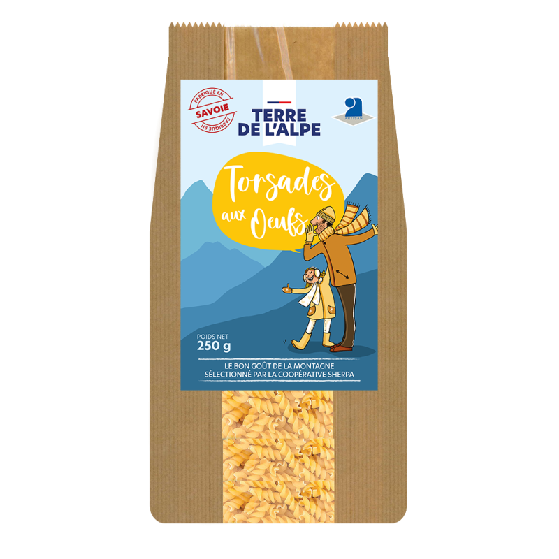 TERRE DE L'ALPE Torsades aux Œufs - 250g