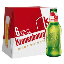 KRONENBOURG Bière Blonde d'Alsace 4.2° - 6x25cl