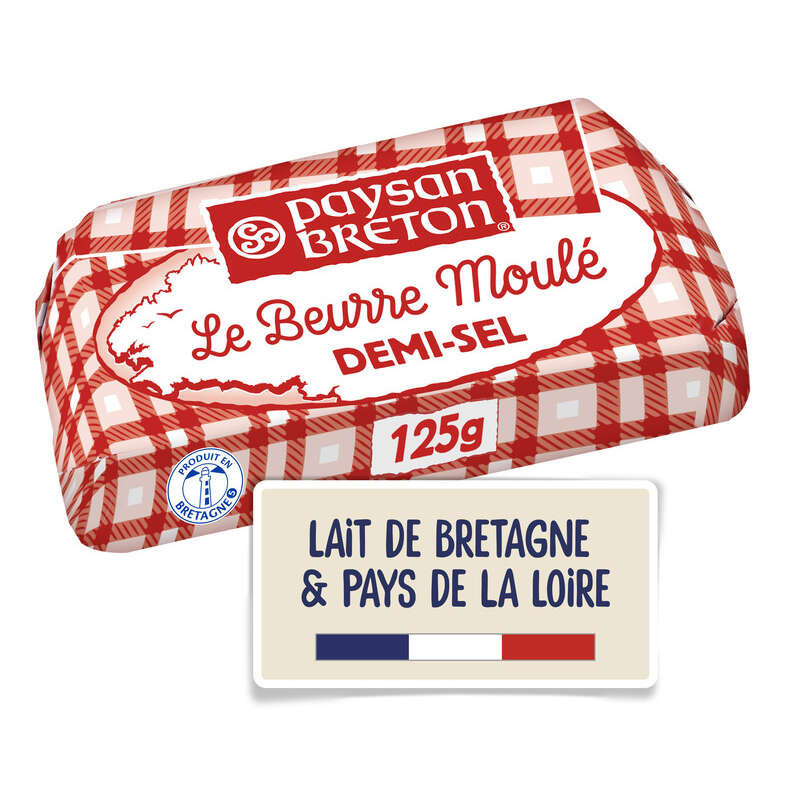 PAYSAN BRETON Beurre Moulé Demi-sel - 125g
