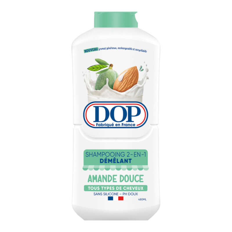 DOP Shampooing 2in1 Démêlant Amande Douce - 480ml