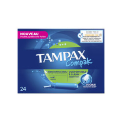 TAMPAX Tampons compak applicateur Super - x24