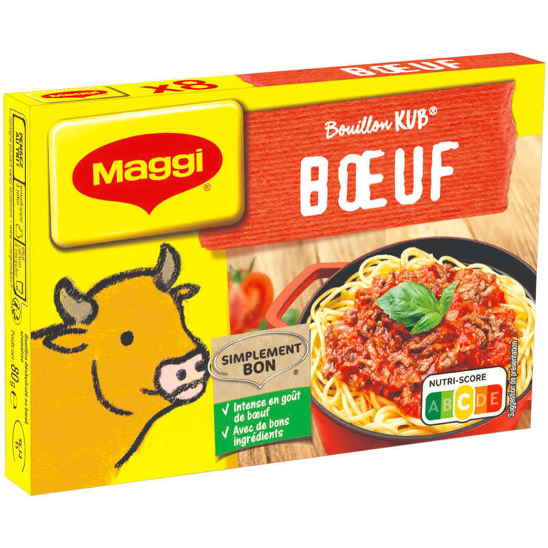 MAGGI Bouillon goût Bœuf 8 cubes - 80g