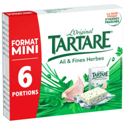 TARTARE Fromage Ail et Fines herbes 6 portions - 96g
