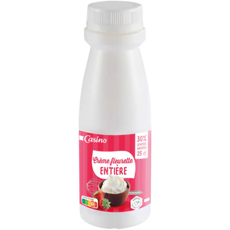 Crème fleurette Entière 30% Mg - 25cl
