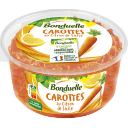 BONDUELLE Carottes râpées au citron de Sicile - 180g