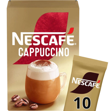Nescafé - Cappuccino - Café soluble - Sticks - 10 tasses