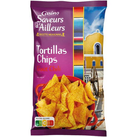 Tortillas chips gout fromage
