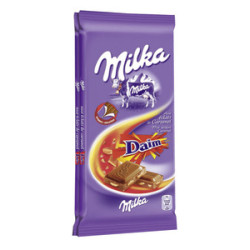 MILKA Chocolat au Lait et aux éclats de Daim - 2x100g