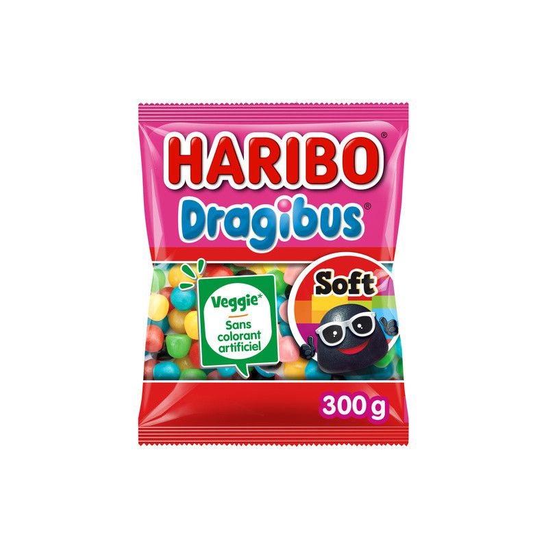 HARIBO Bonbons Dragibus Soft - 300g