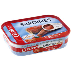 CASINO Sardines à la sauce tomate - 135g