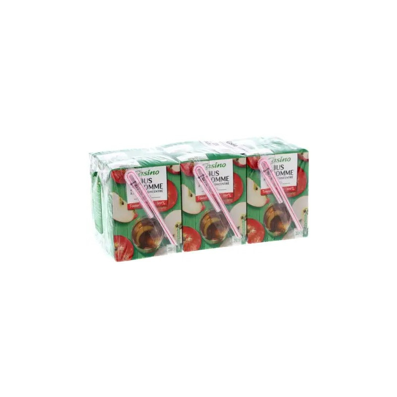 CASINO Jus de pomme Mini briques - 6x20cl