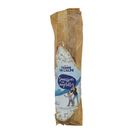 TERRE DE L'ALPE Saucisson sec de Savoie aux Myrtilles