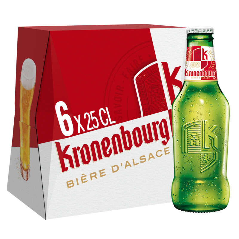 KRONENBOURG Bière Blonde d'Alsace 4.2° - 6x25cl