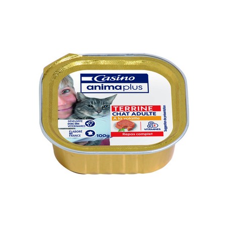 Terrine Chat Adulte Volaille - 100g
