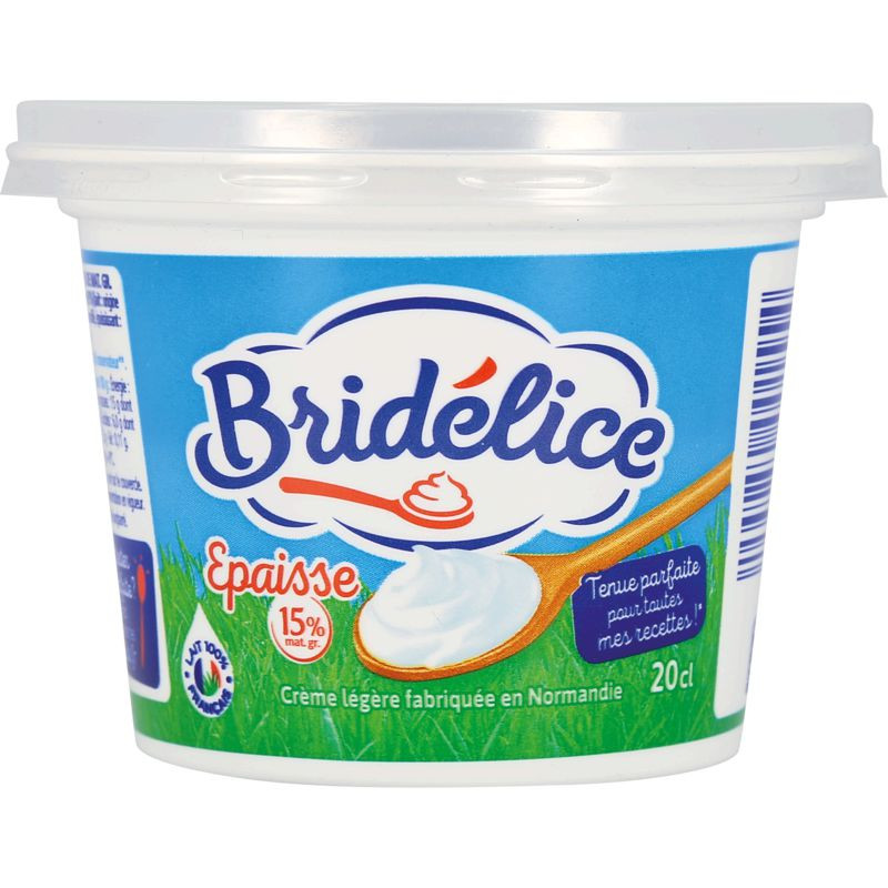 BRIDELICE Crème légère épaisse 15%Mg - 20cl