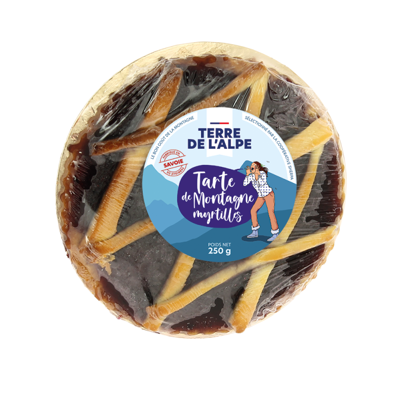 TERRE DE L'ALPE Tarte de montgne aux Myrtilles - 250g