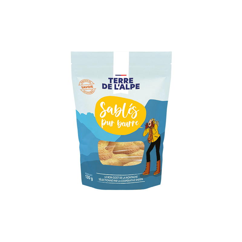 TERRE DE L'ALPE Sablés Nature Le paquet de 130g