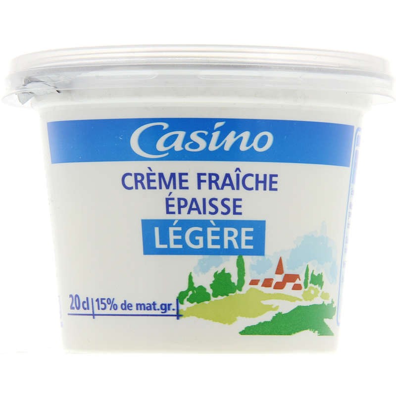 Crème fraîche épaisse entière 30% de MG - Casino - 50 cl