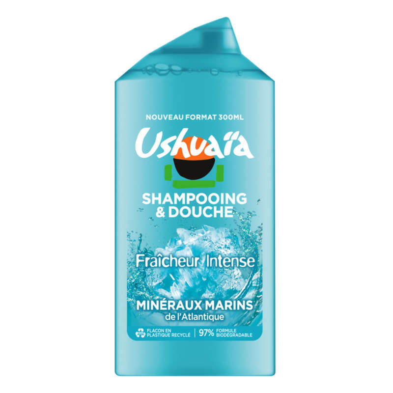 USHUAIA Shampooing douche aux minéraux marins - 250ml