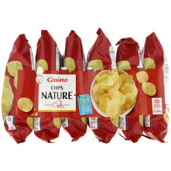 CASINO Chips nature - 6x30g